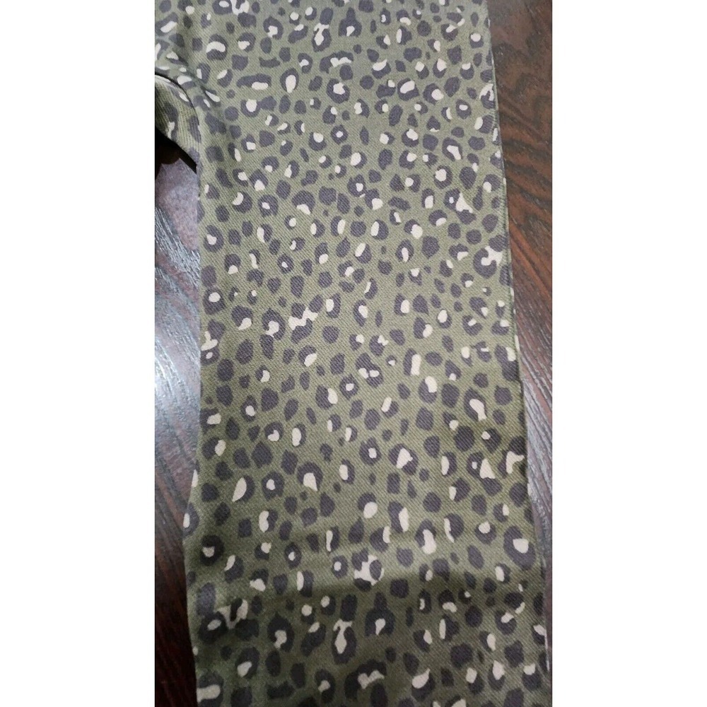 Nwt SPANX Look at Me Now Seamless Olive Green Leopard Print Leggings Sz: L - Picture 7 of 9